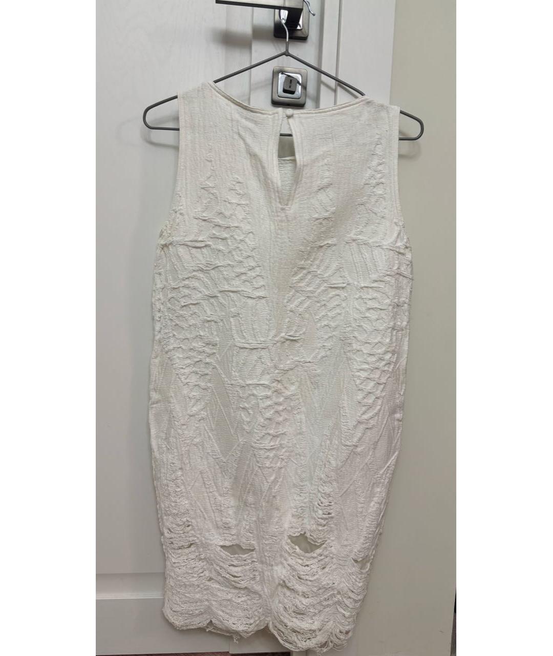 FENDI Белое хлопковое повседневное платье, фото 2