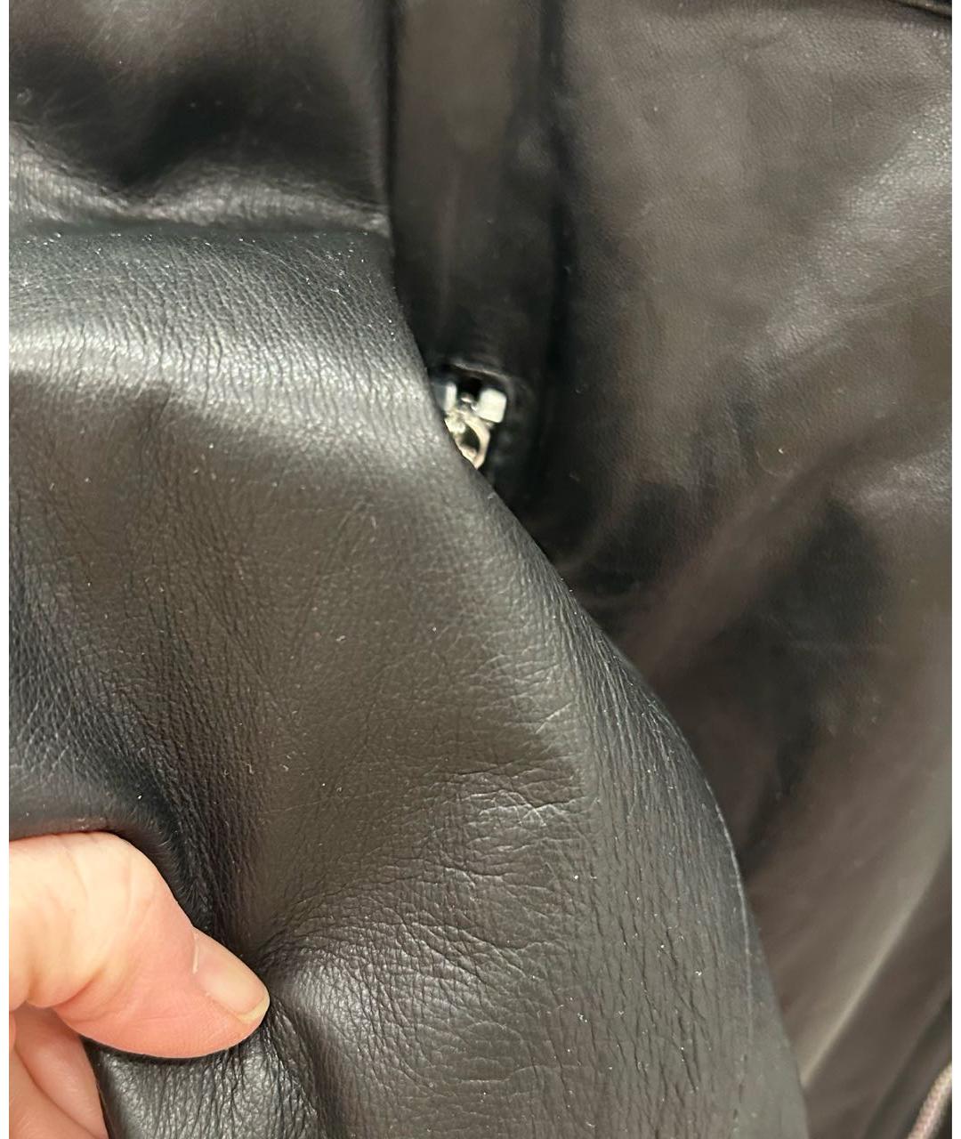 DSQUARED2 Черная кожаная куртка, фото 8