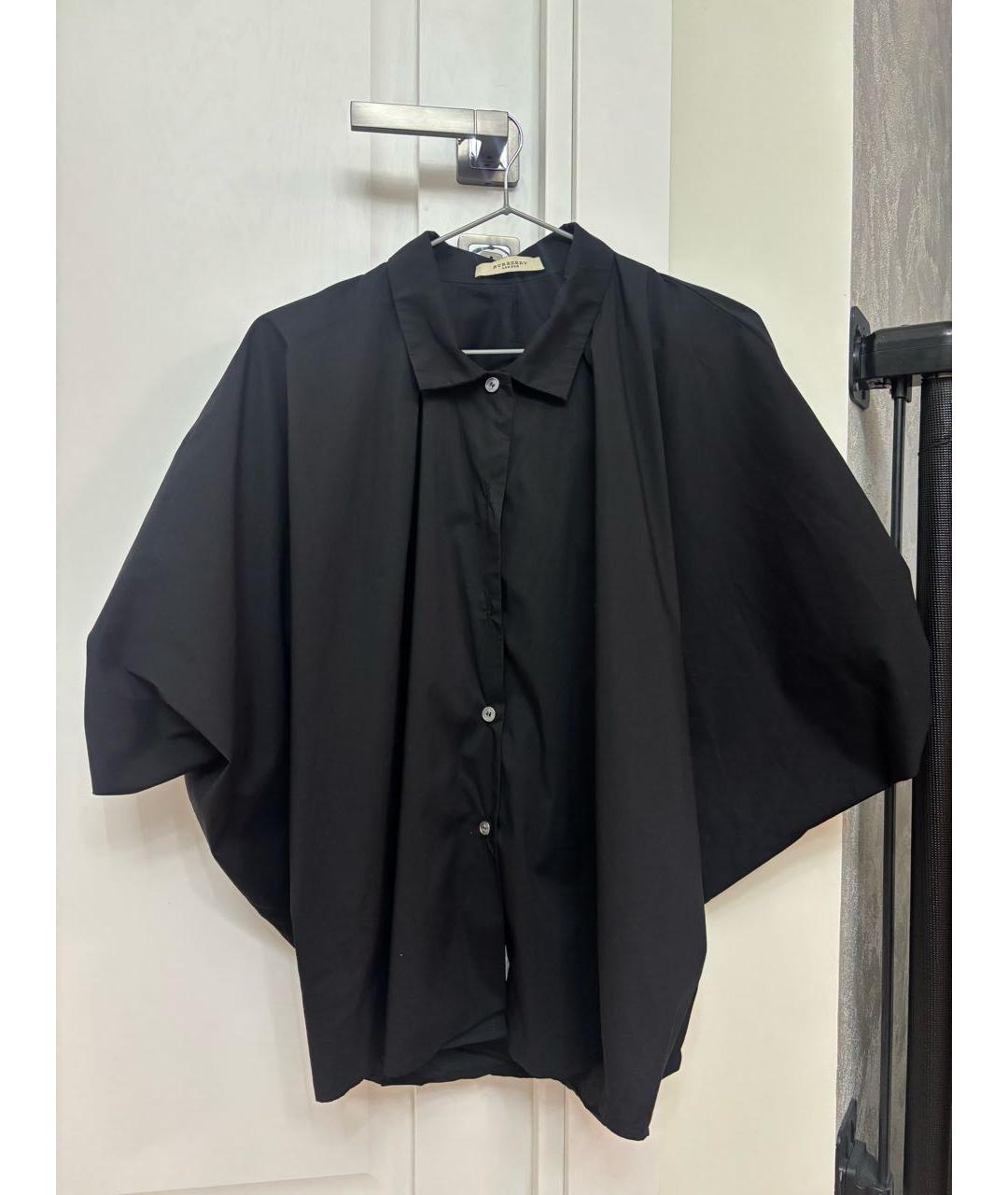 BURBERRY Черная хлопковая рубашка, фото 7
