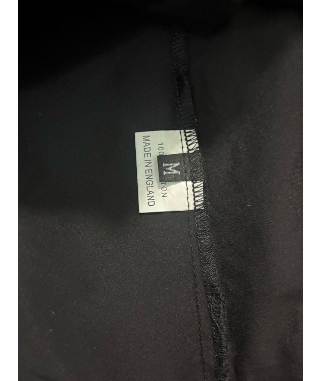 BURBERRY Черная хлопковая рубашка, фото 5