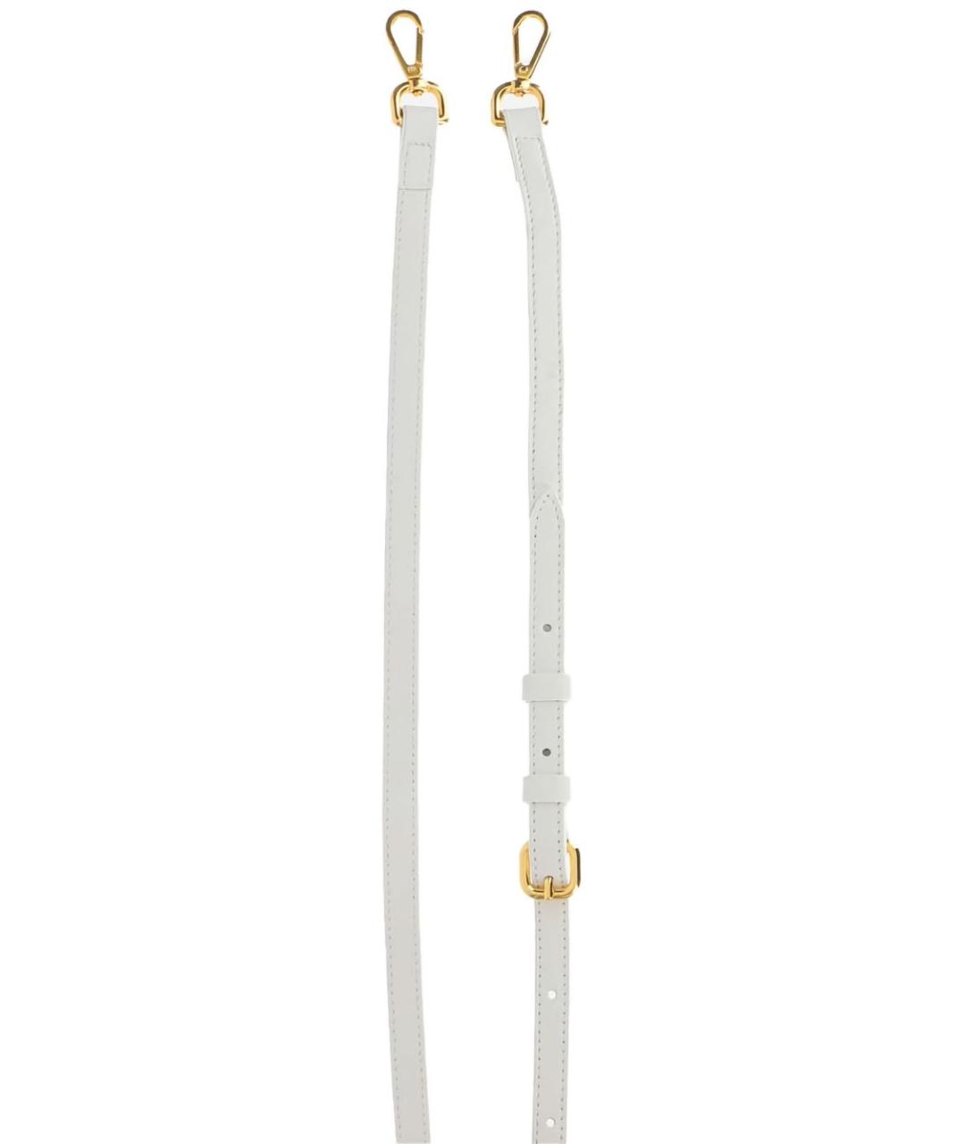 JACQUEMUS Белая кожаная сумка через плечо, фото 3