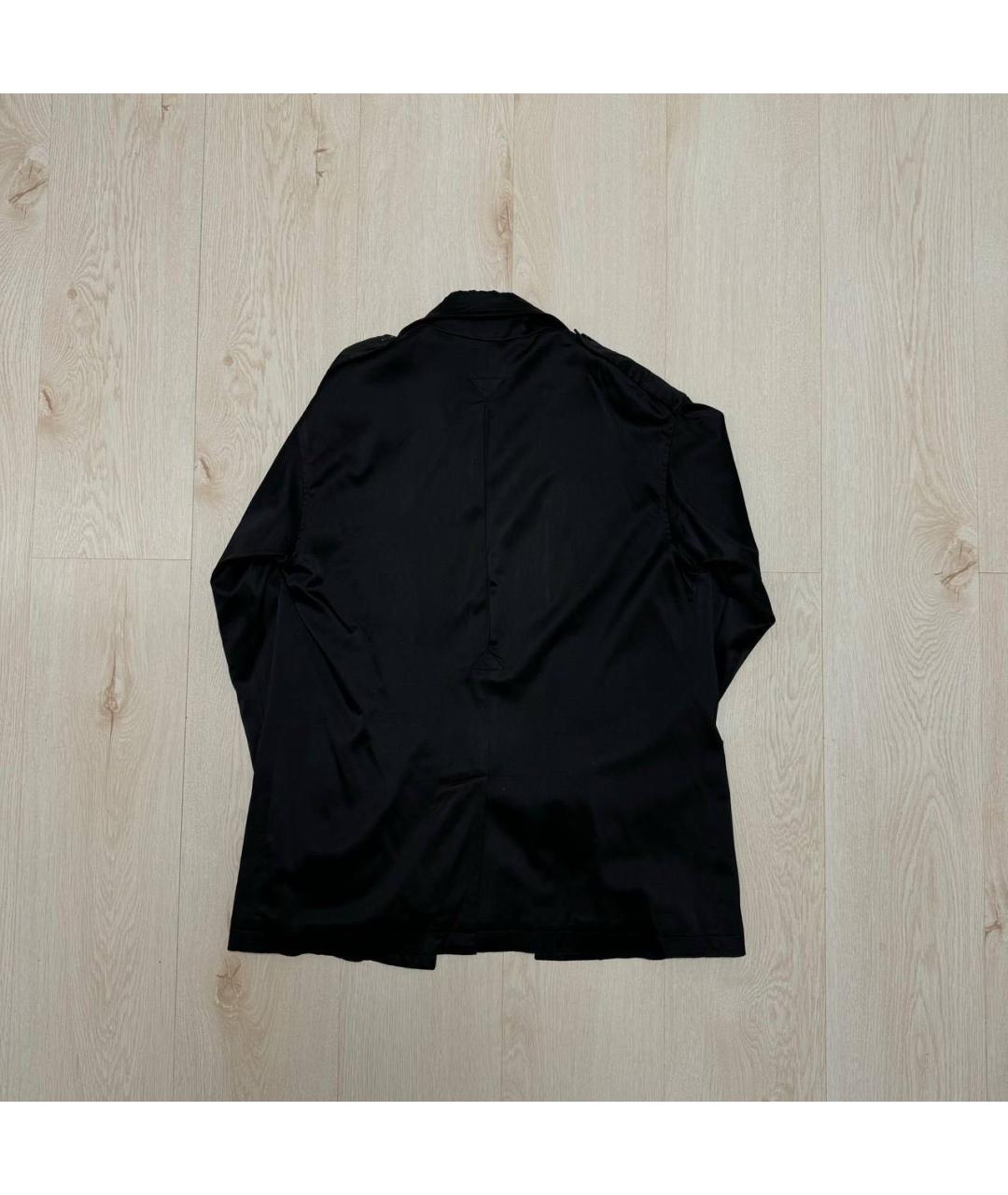 RALPH LAUREN PURPLE LABEL Черный шелковый пиджак, фото 2