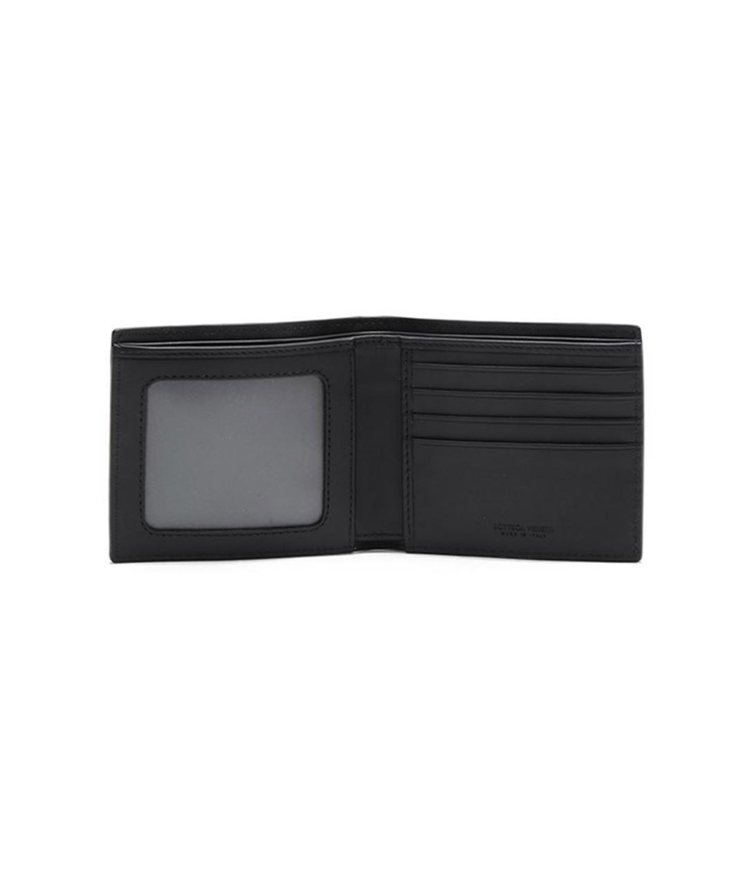 BOTTEGA VENETA Черный кожаный кошелек, фото 6