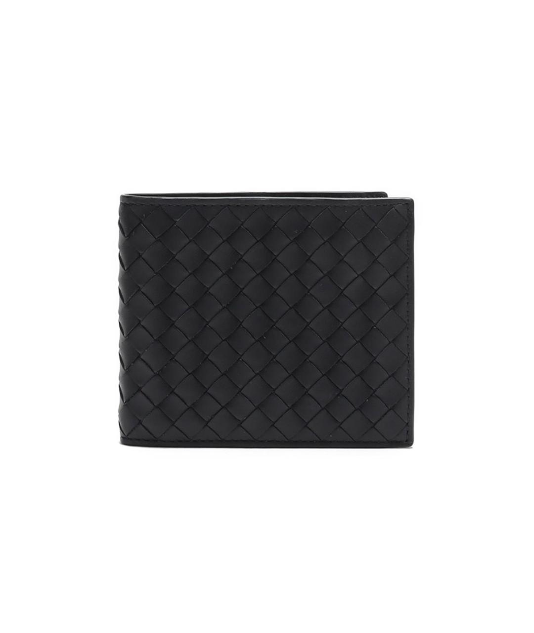 BOTTEGA VENETA Черный кожаный кошелек, фото 1