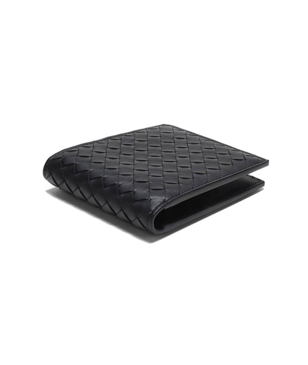 BOTTEGA VENETA Черный кожаный кошелек, фото 5