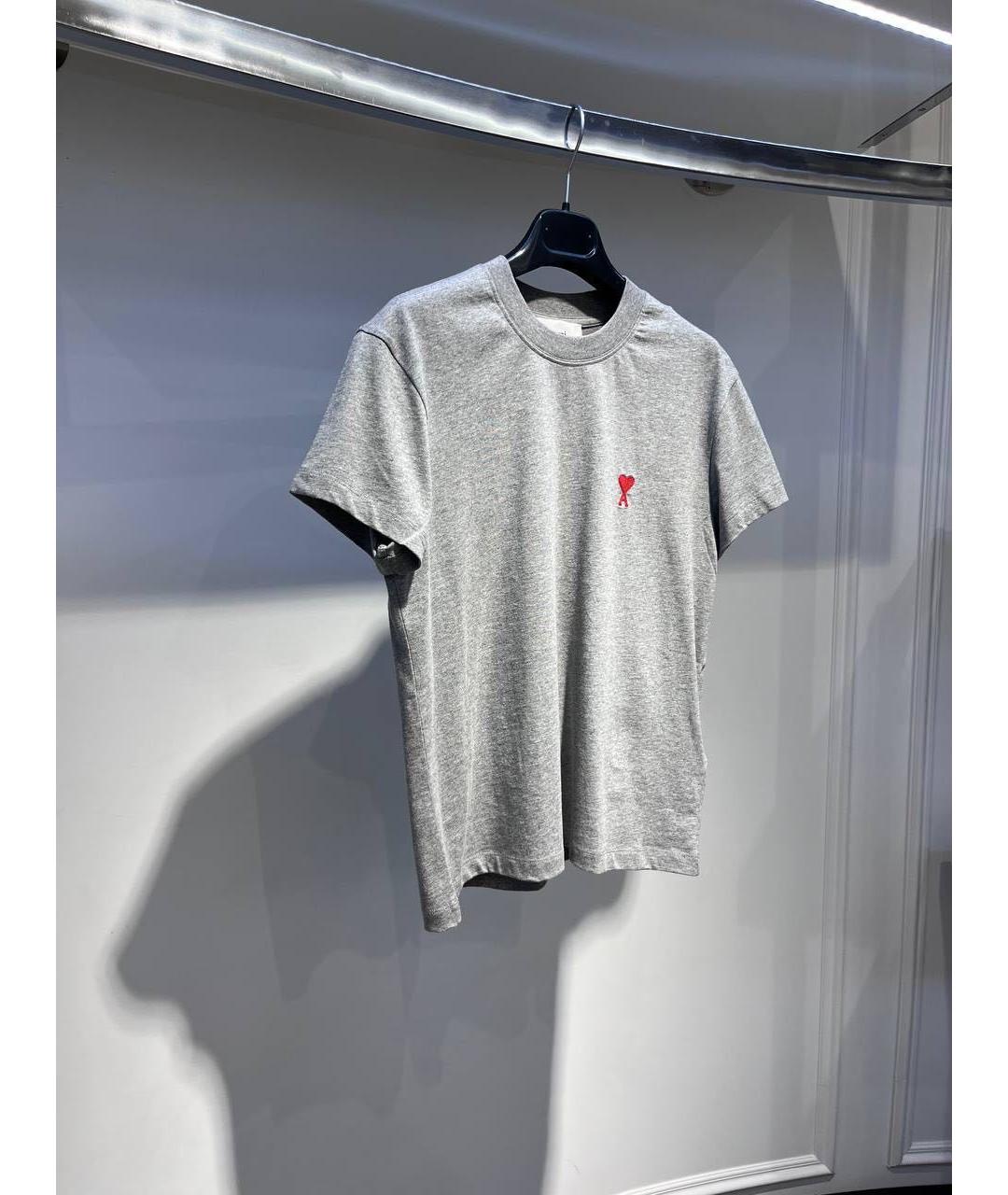 Ami Paris Серая футболка, фото 3