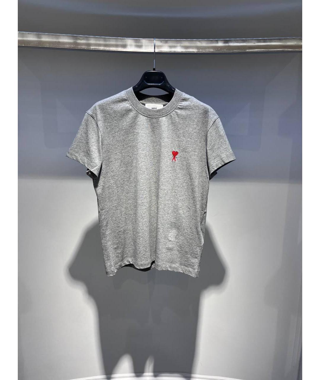 Ami Paris Серая футболка, фото 4