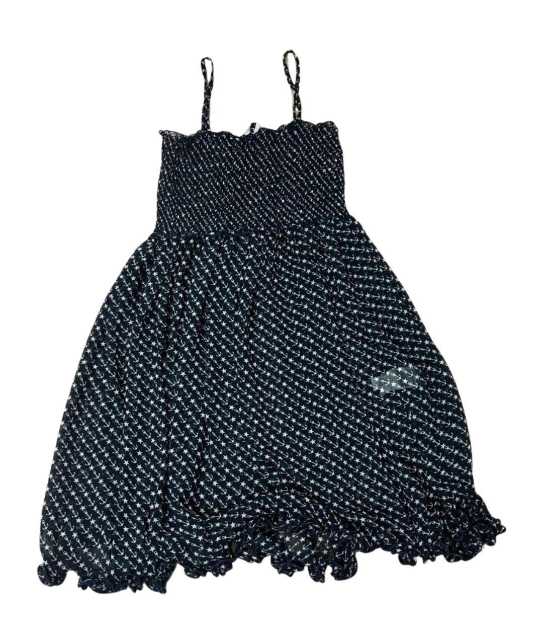 DOLCE&GABBANA Темно-синий синтетический сарафан, фото 1