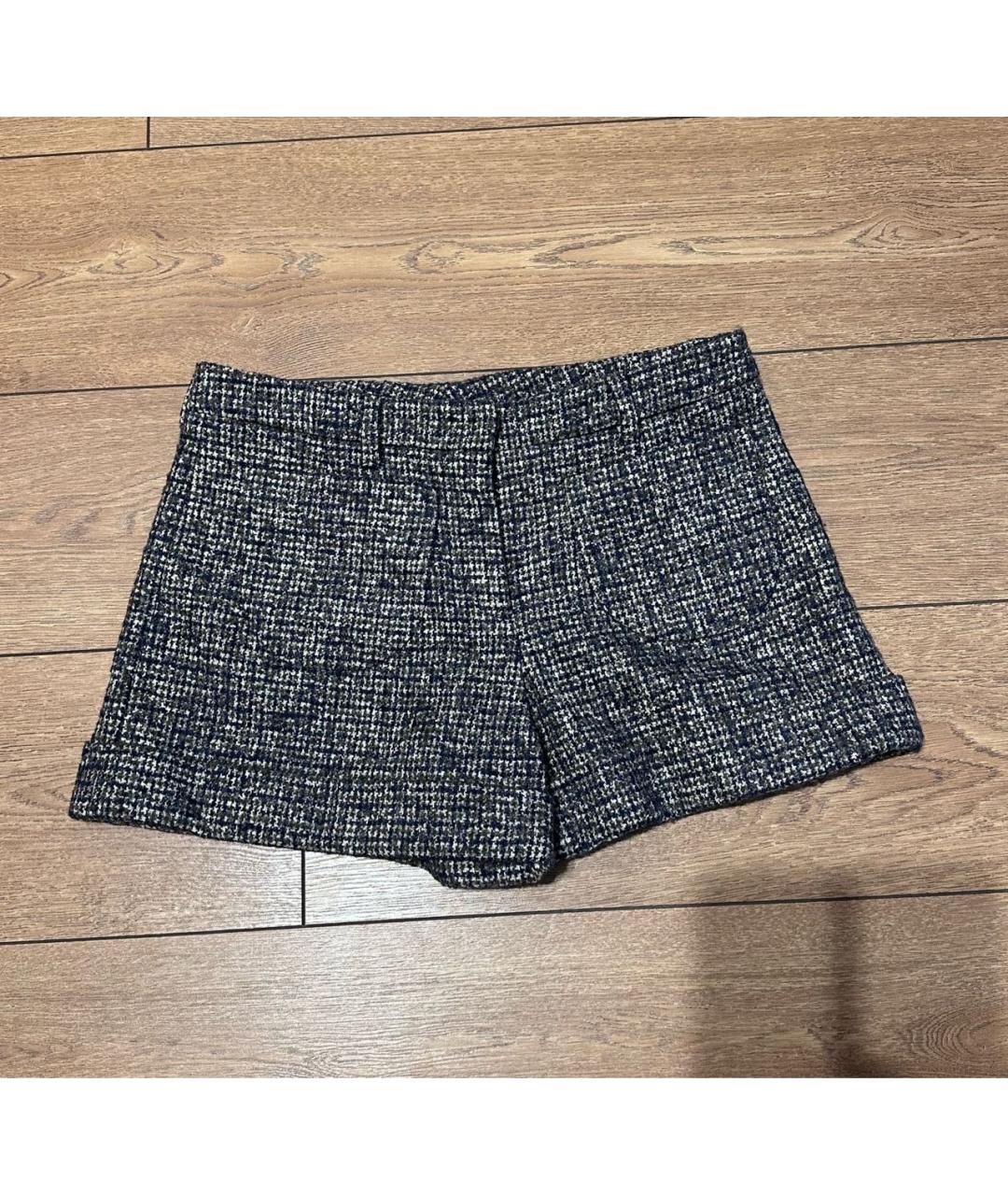 MIU MIU Синие твидовые шорты, фото 5