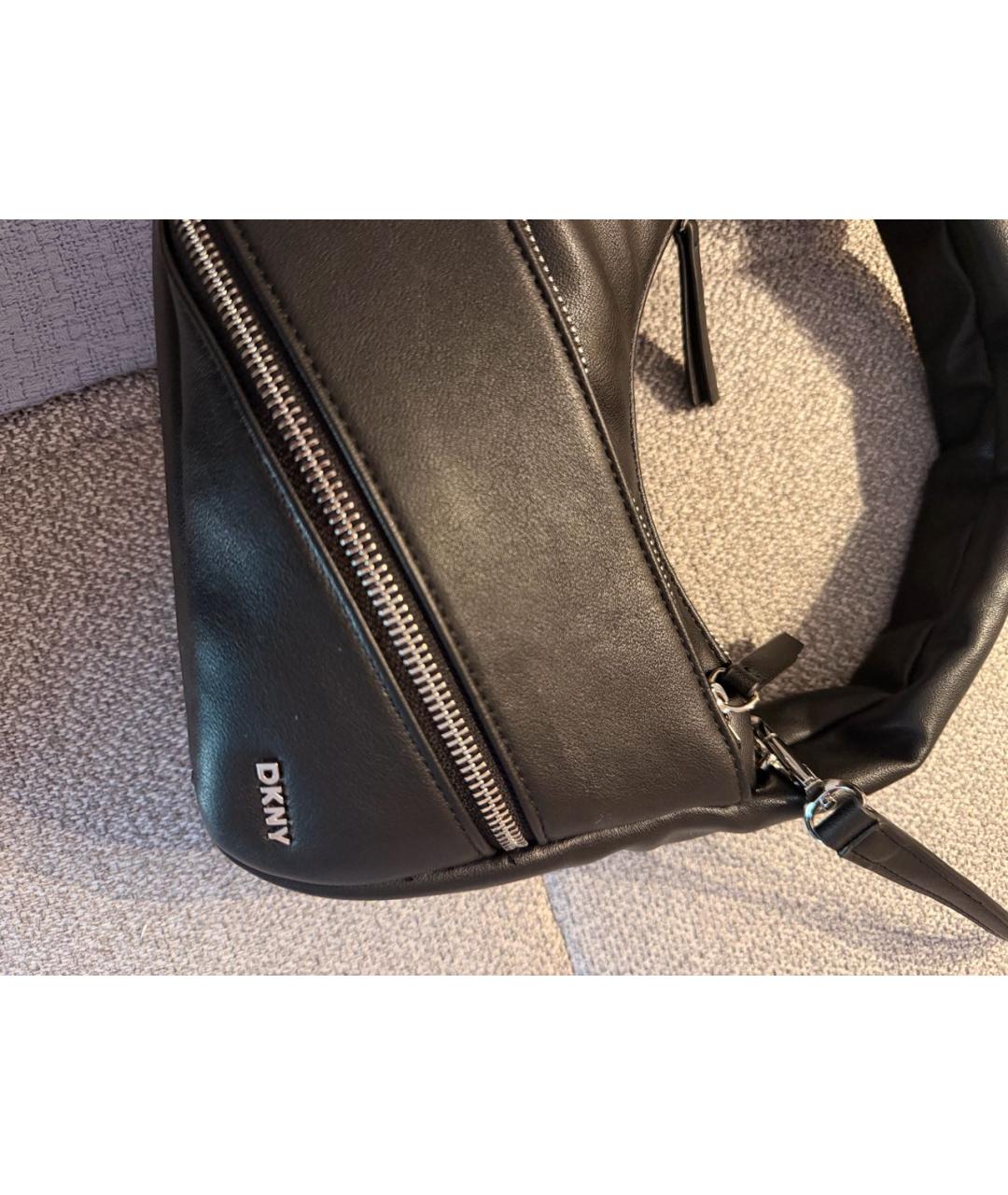 DKNY Черная сумка с короткими ручками, фото 3