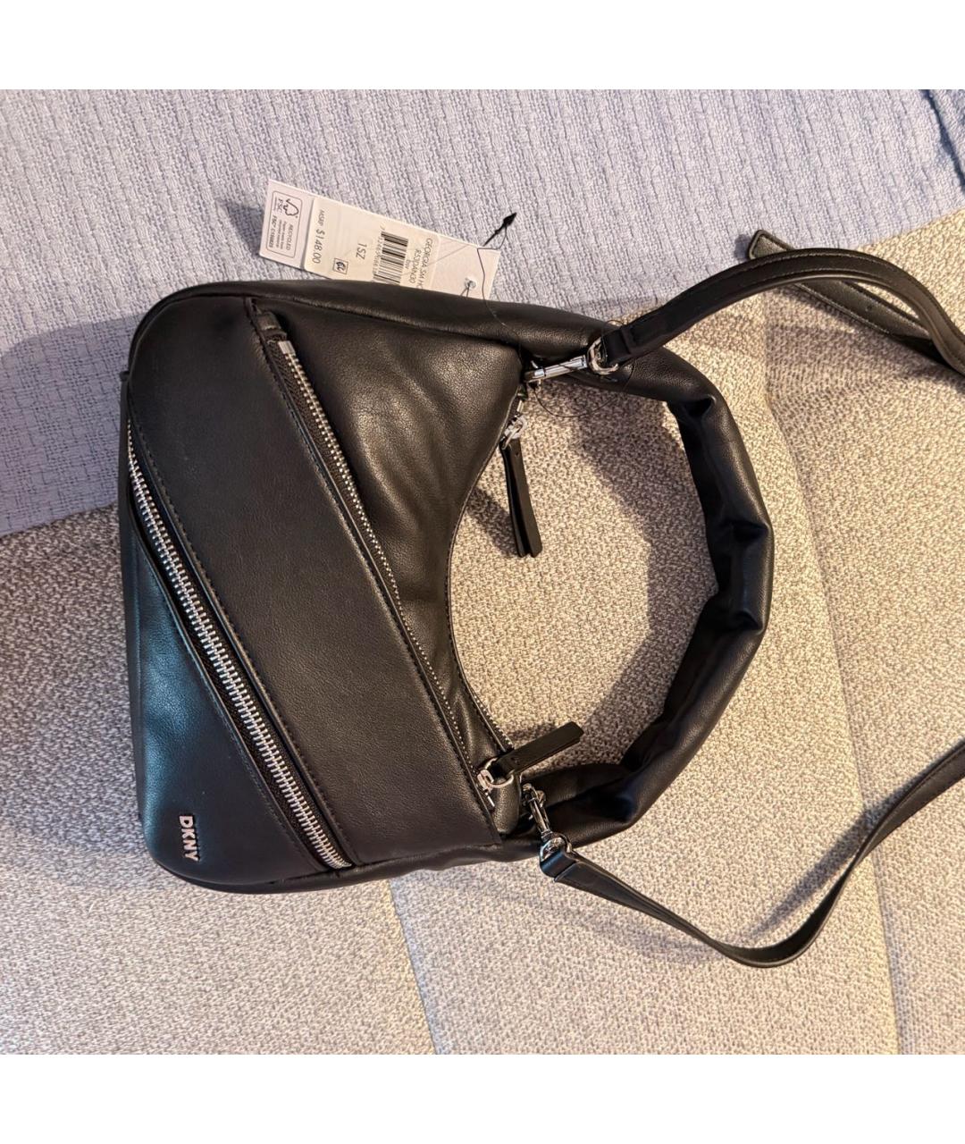 DKNY Черная сумка с короткими ручками, фото 6