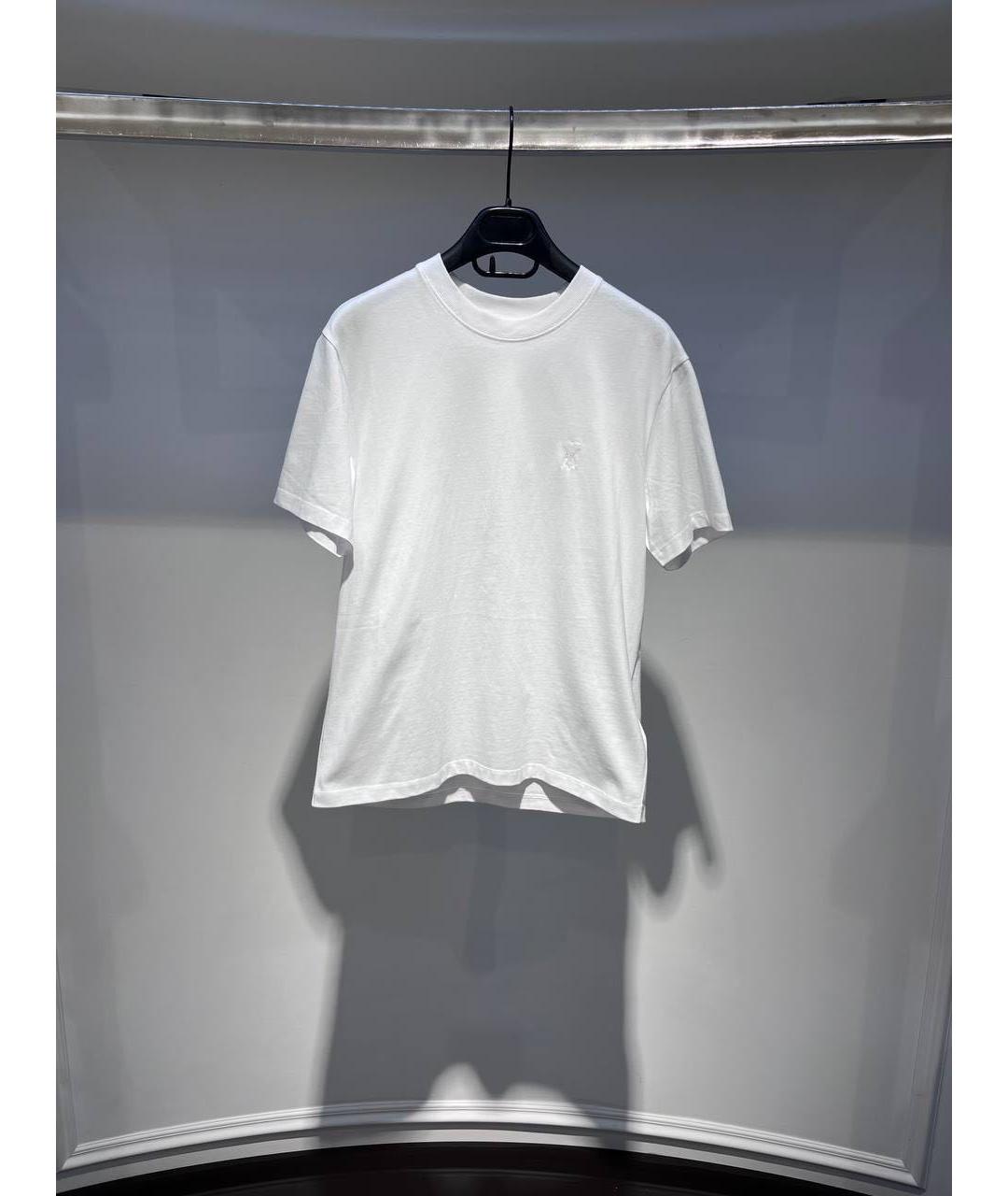 Ami Paris Белая хлопковая футболка, фото 4