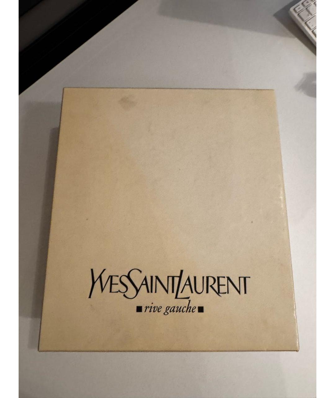 SAINT LAURENT Белые кожаные босоножки, фото 7