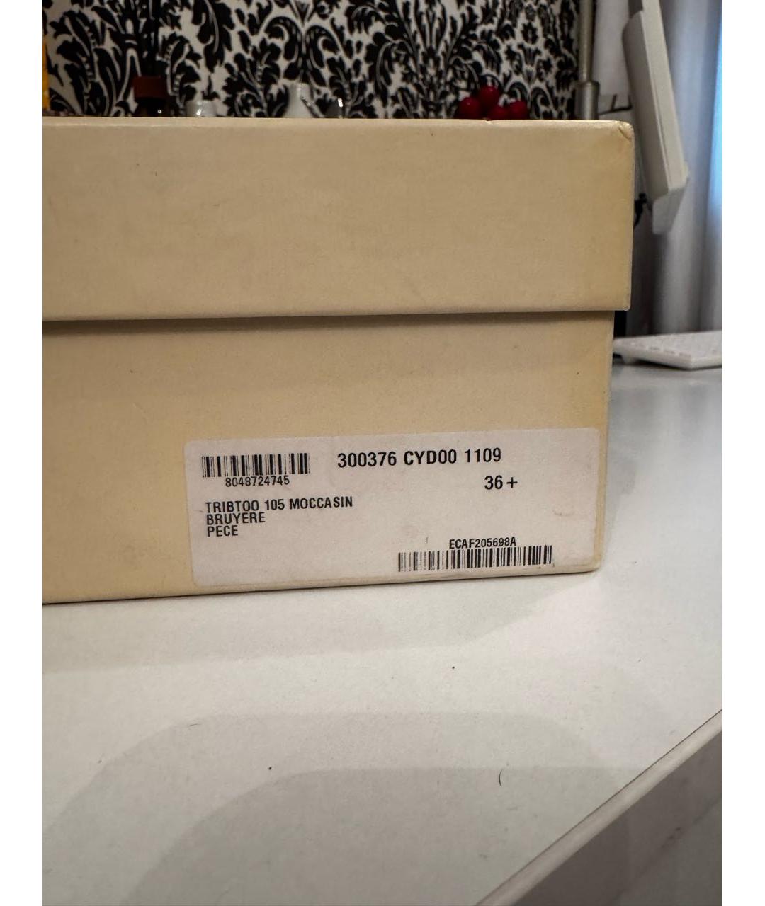 SAINT LAURENT Белые кожаные босоножки, фото 6