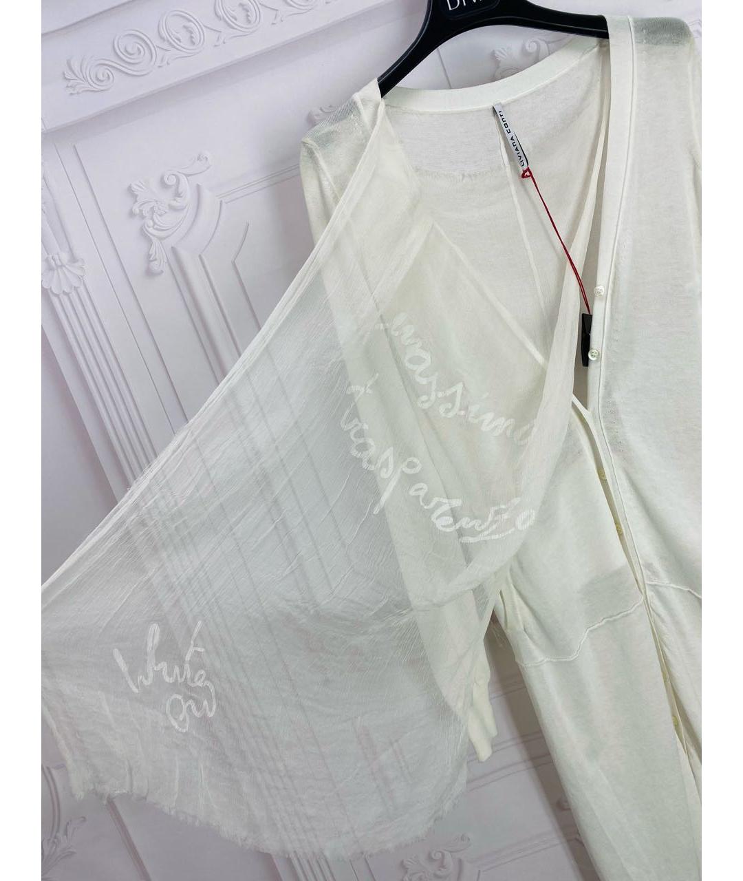 LIVIANA CONTI Белый хлопковый кардиган, фото 3