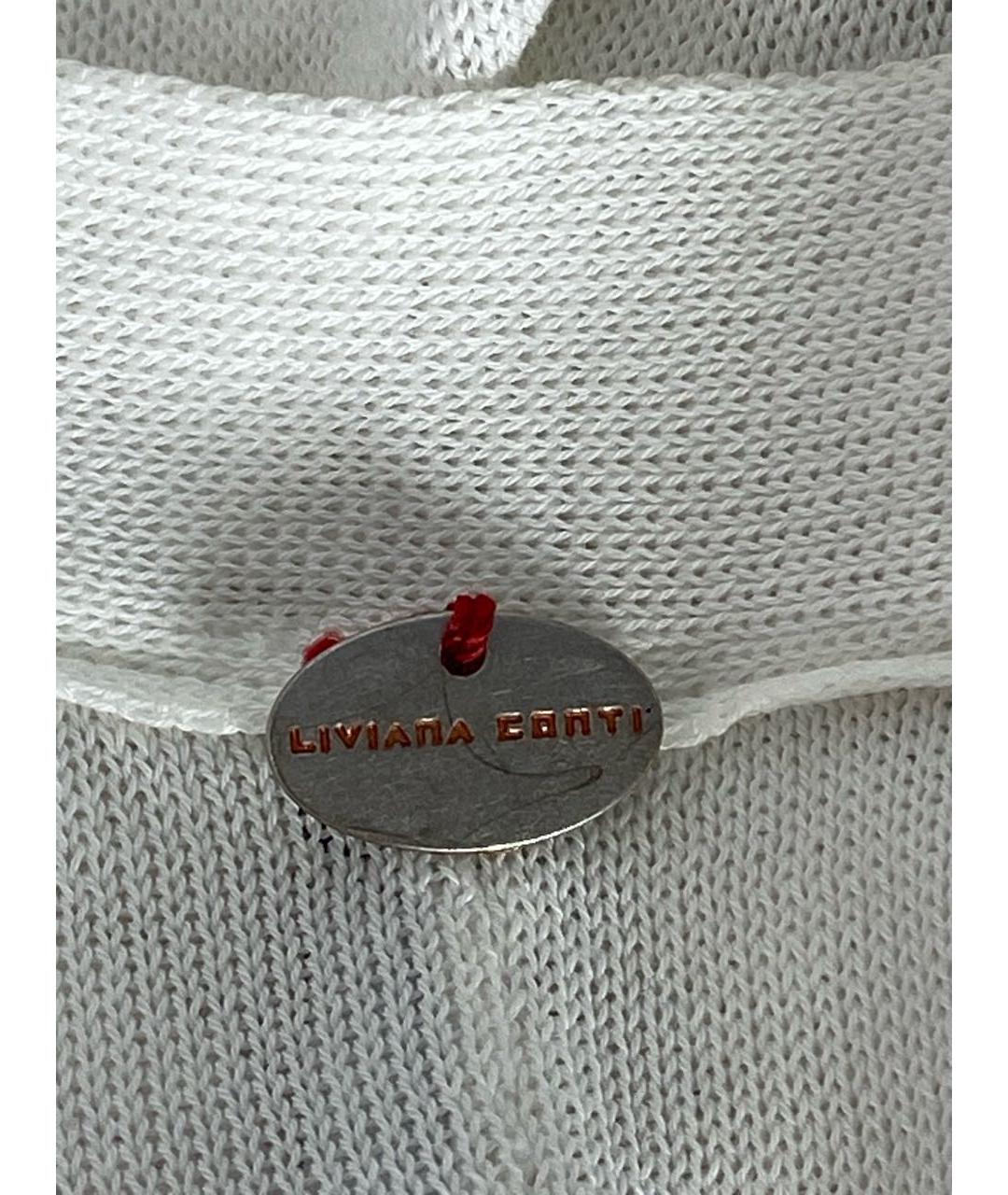 LIVIANA CONTI Белый хлопковый кардиган, фото 7