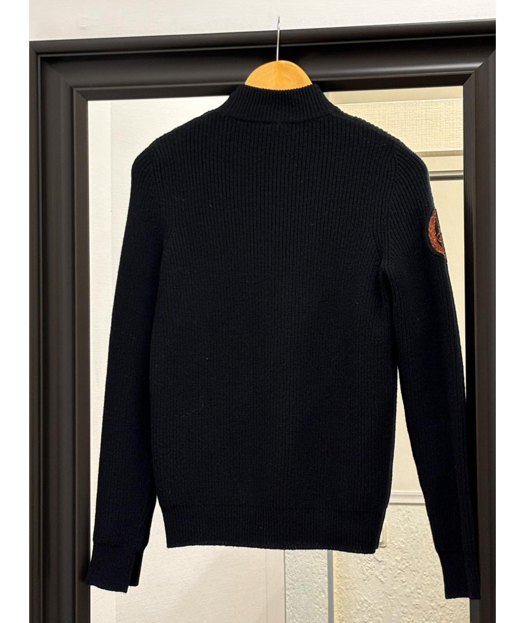 FERRAGAMO Черный шерстяной джемпер / свитер, фото 2