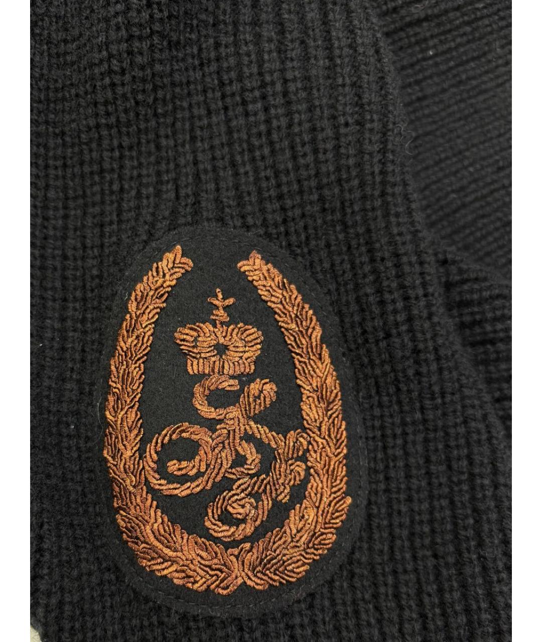 FERRAGAMO Черный шерстяной джемпер / свитер, фото 4