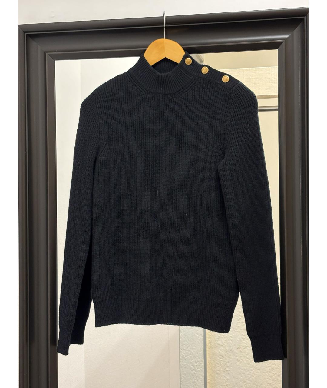 FERRAGAMO Черный шерстяной джемпер / свитер, фото 7