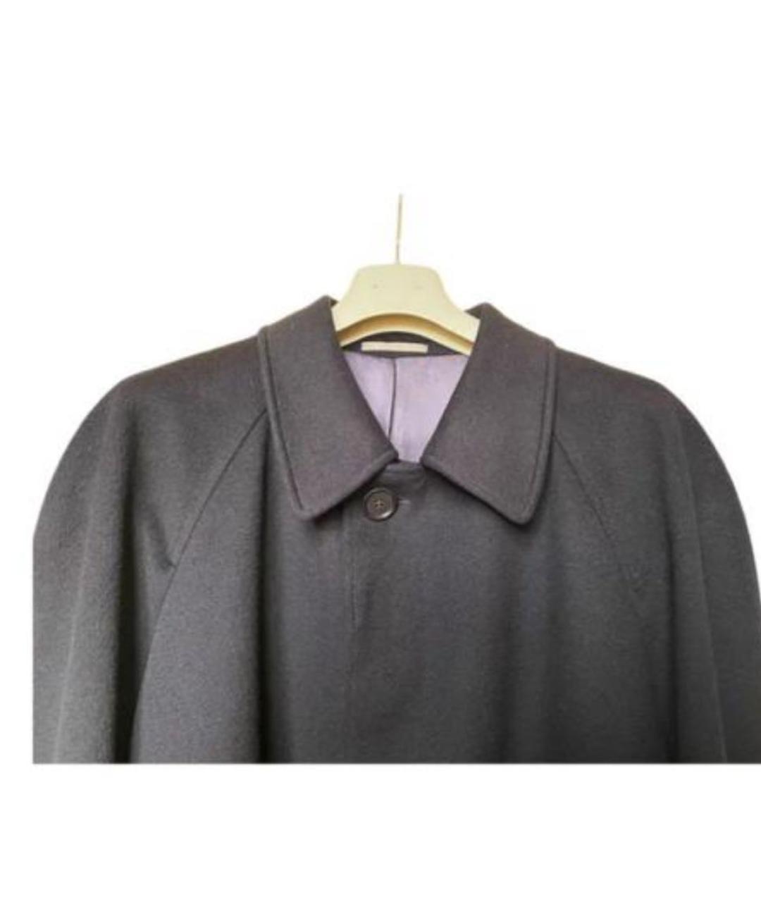 LORO PIANA Черное шерстяное пальто, фото 3