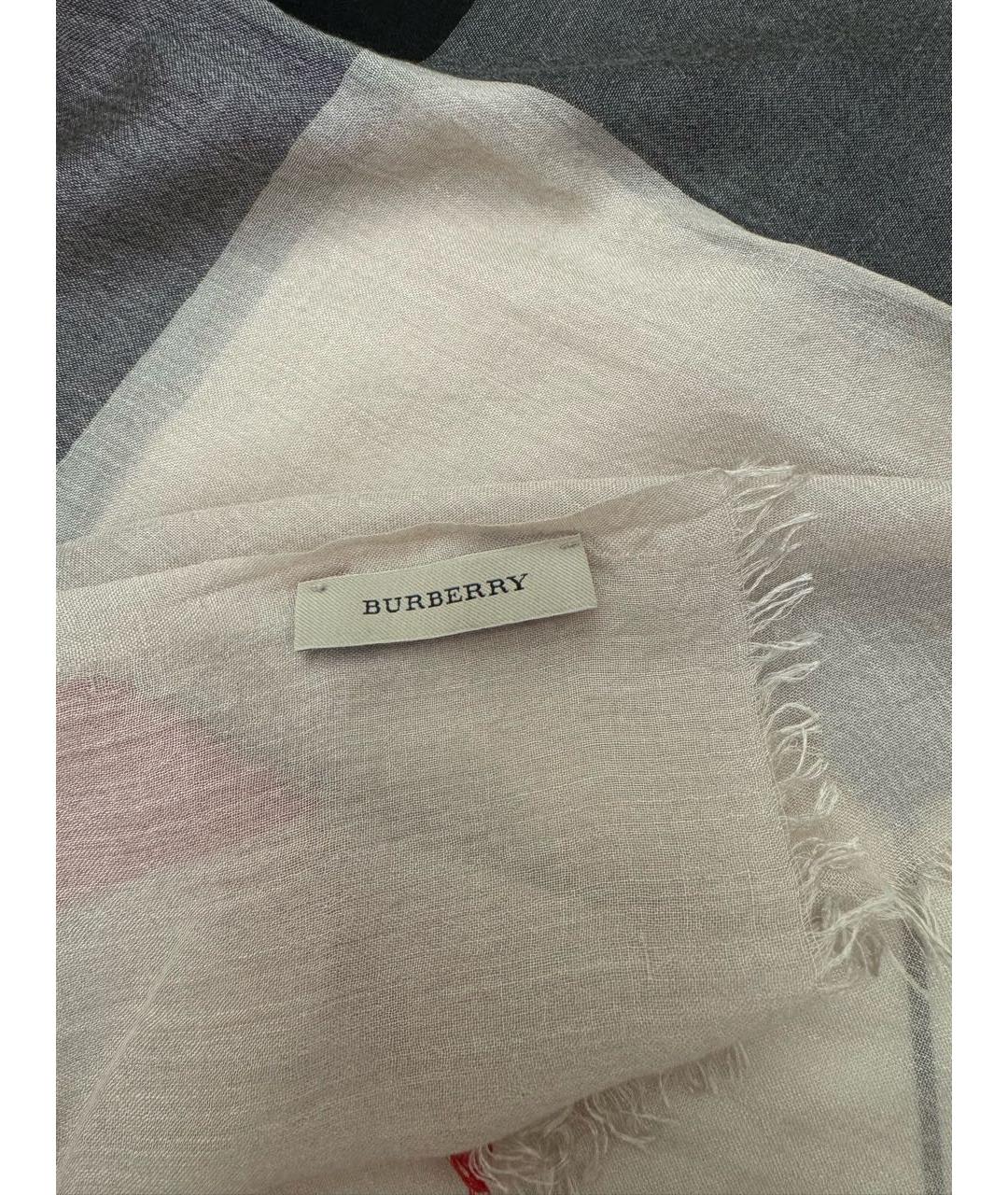 BURBERRY Мульти шерстяной шарф, фото 3