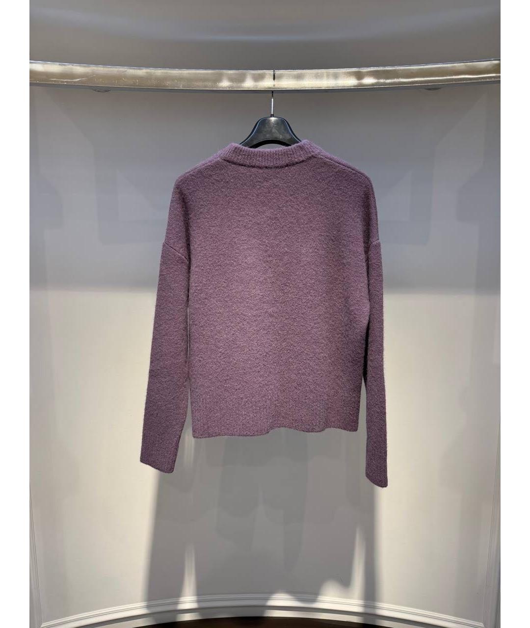 Ami Paris Фиолетовый шерстяной джемпер / свитер, фото 3