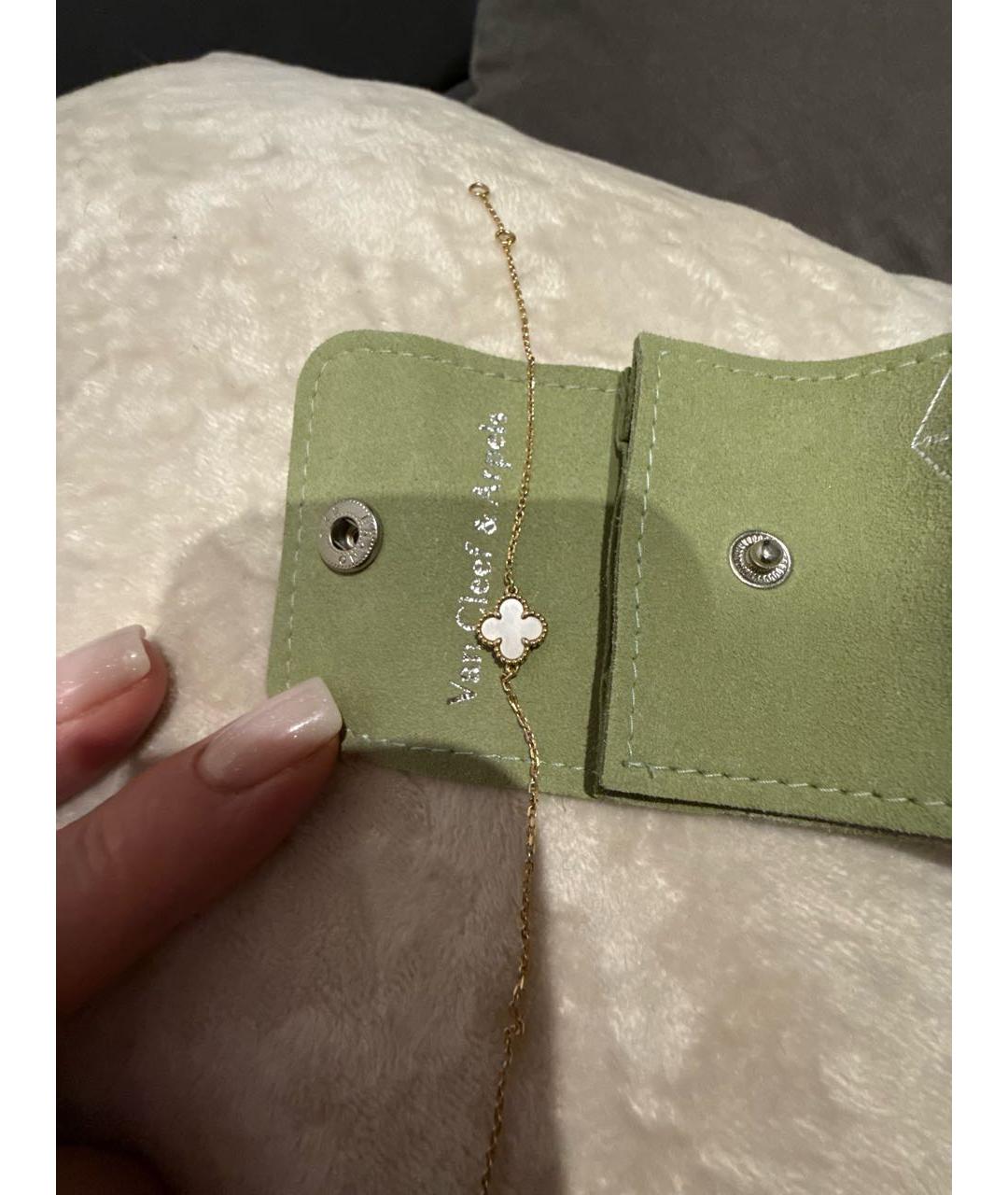 VAN CLEEF & ARPELS Белый браслет из желтого золота, фото 2