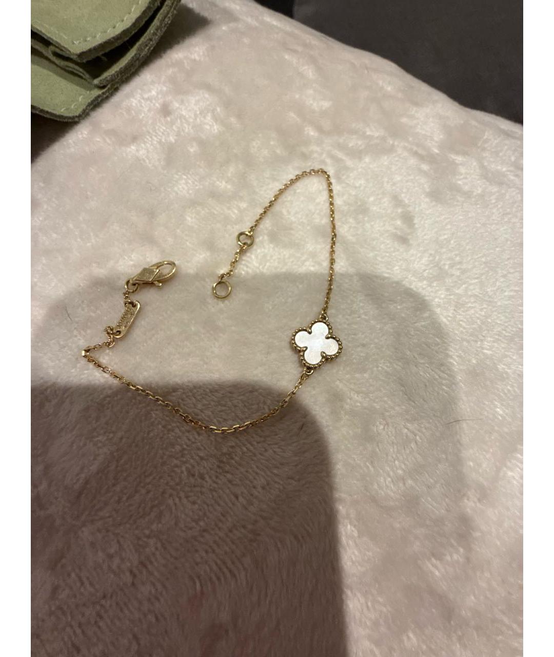 VAN CLEEF & ARPELS Белый браслет из желтого золота, фото 5