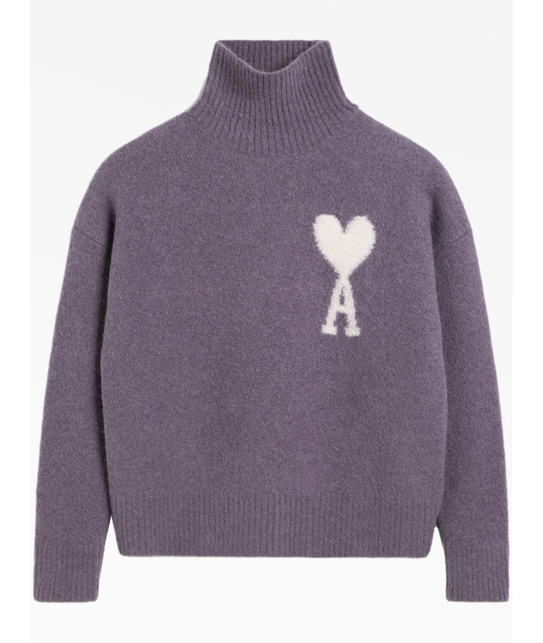 Ami Paris Фиолетовый джемпер / свитер, фото 1