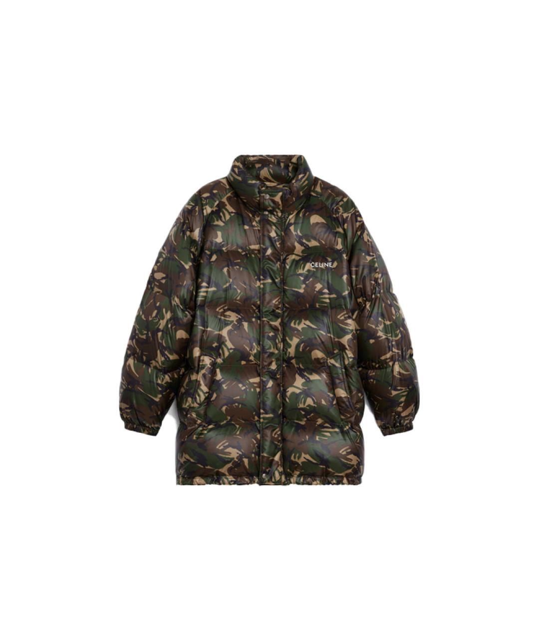 CELINE Зеленый пуховик, фото 10