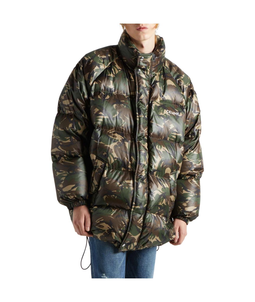 CELINE Зеленый пуховик, фото 3