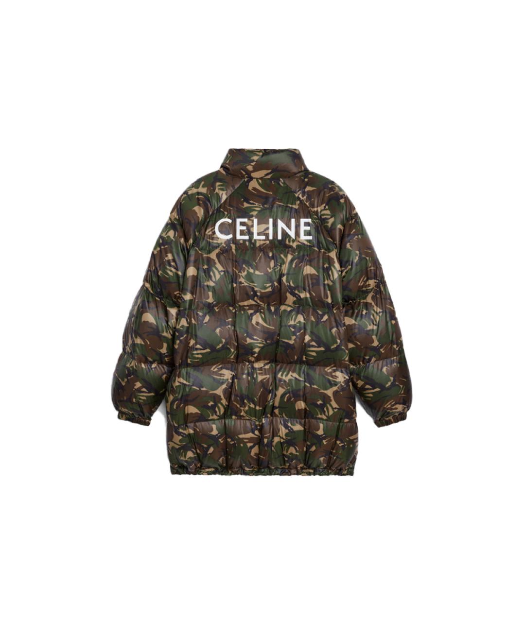 CELINE Зеленый пуховик, фото 2