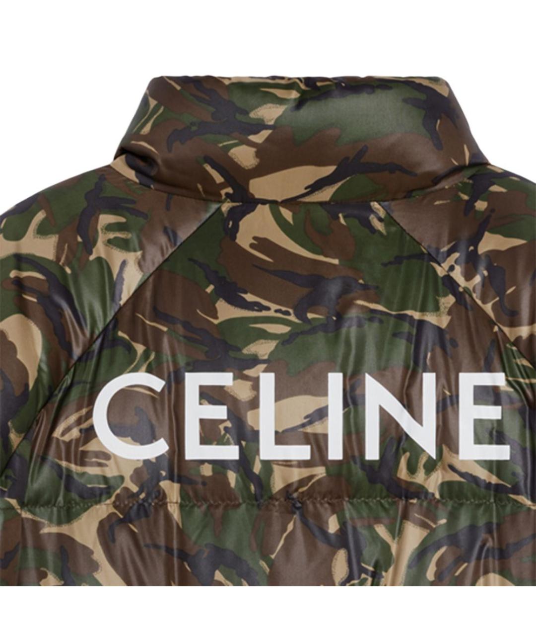 CELINE Зеленый пуховик, фото 6