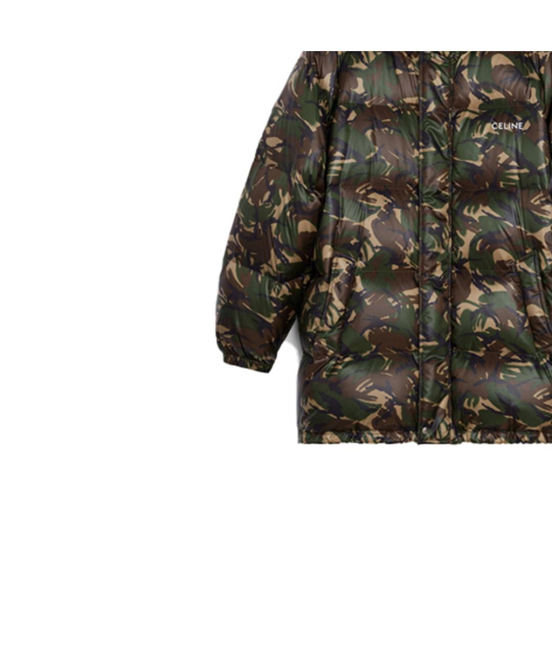 CELINE Зеленый пуховик, фото 7