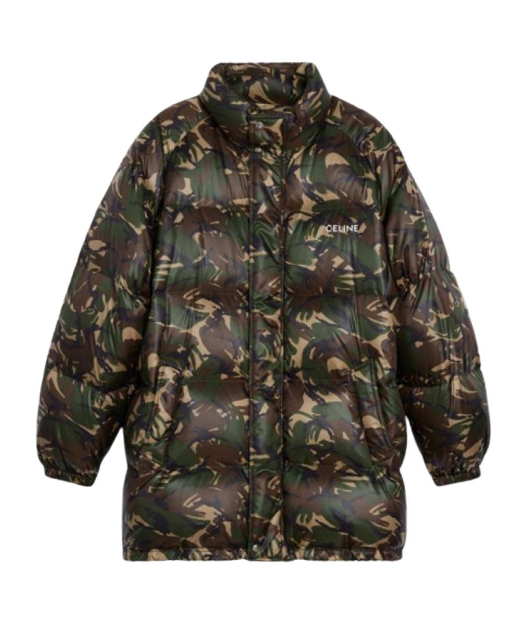 CELINE Зеленый пуховик, фото 1