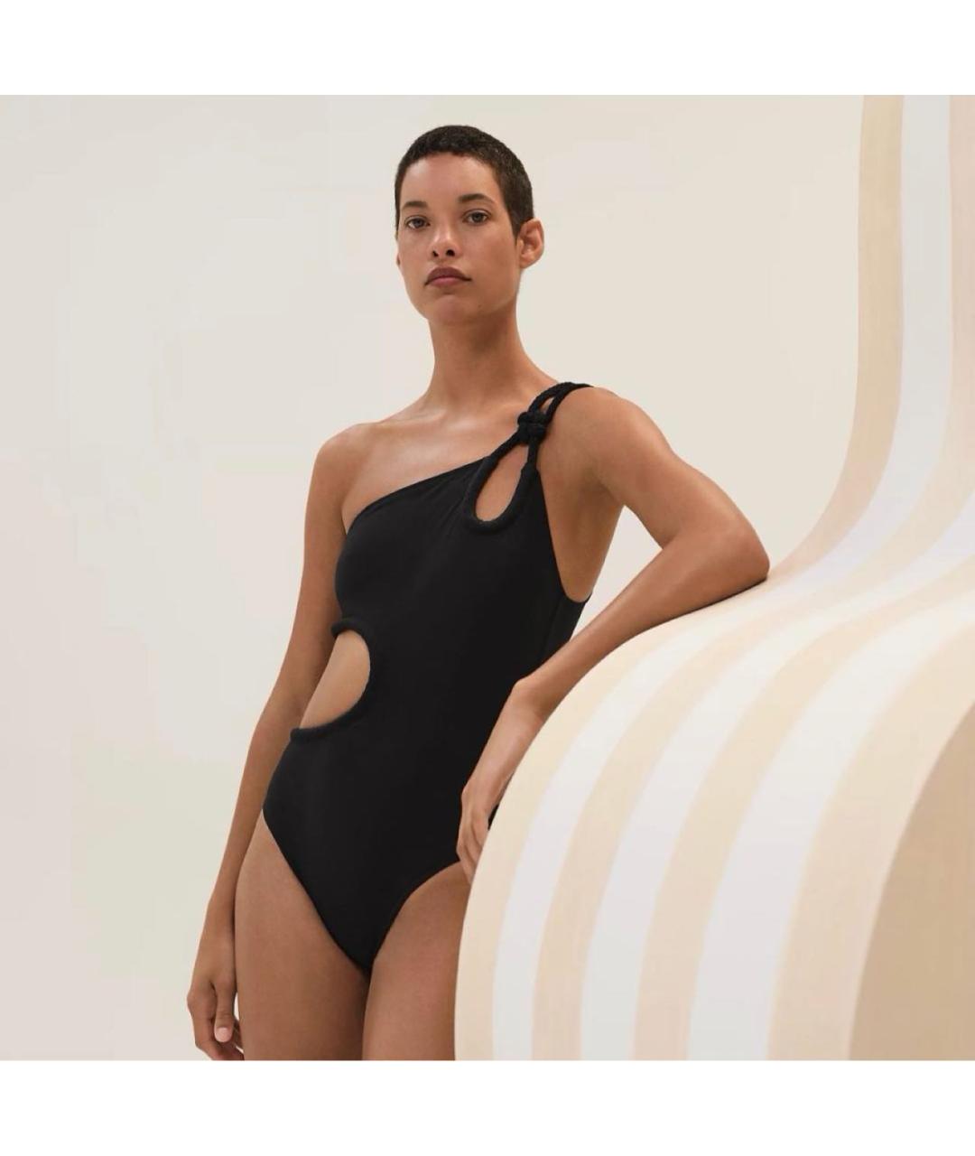 HERMES Черный полиамидовый купальник, фото 5