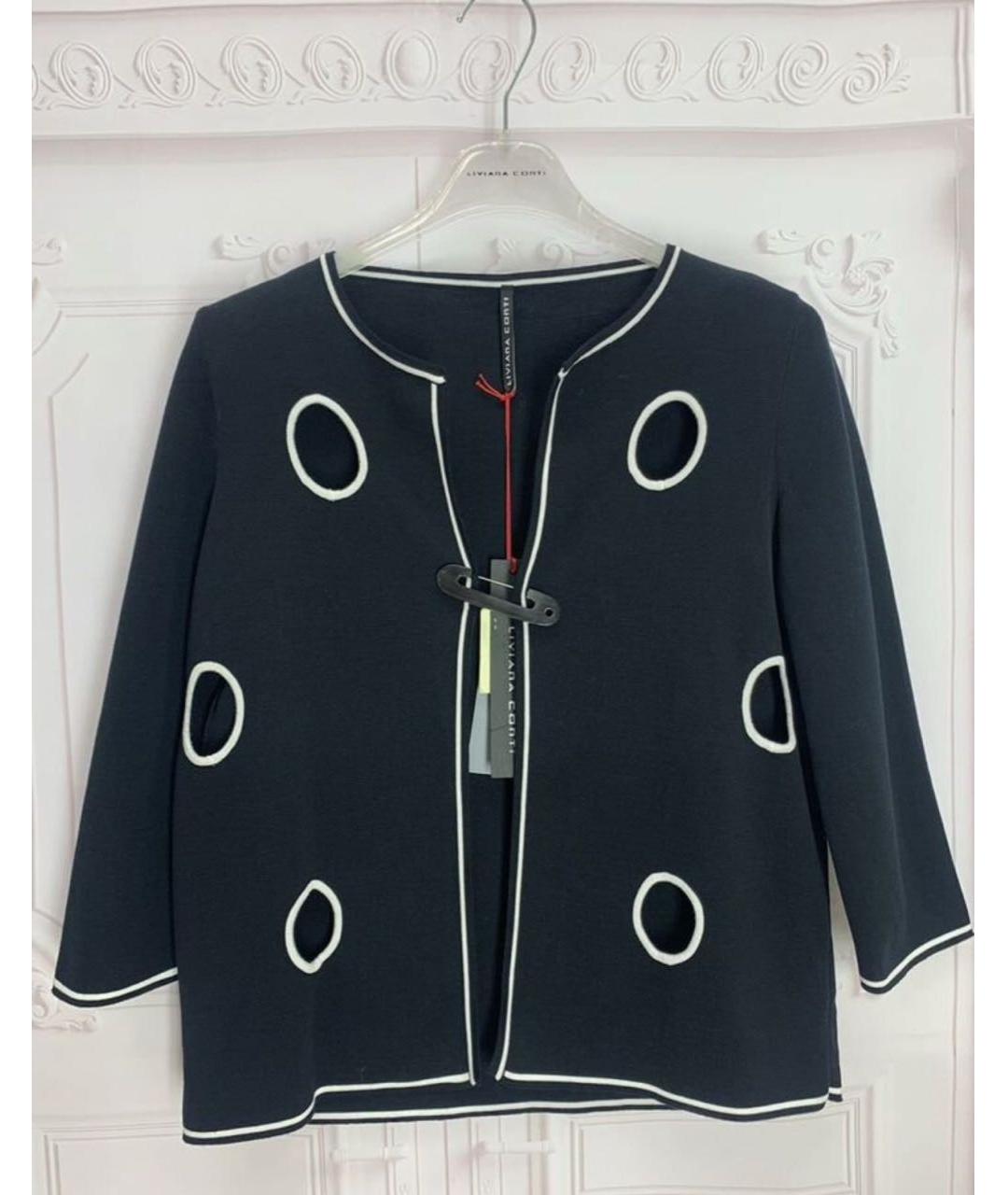 LIVIANA CONTI Черный хлопковый кардиган, фото 8