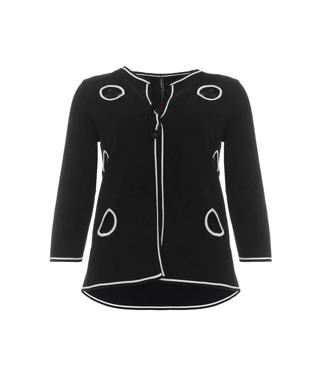 LIVIANA CONTI Черный хлопковый кардиган, фото 9