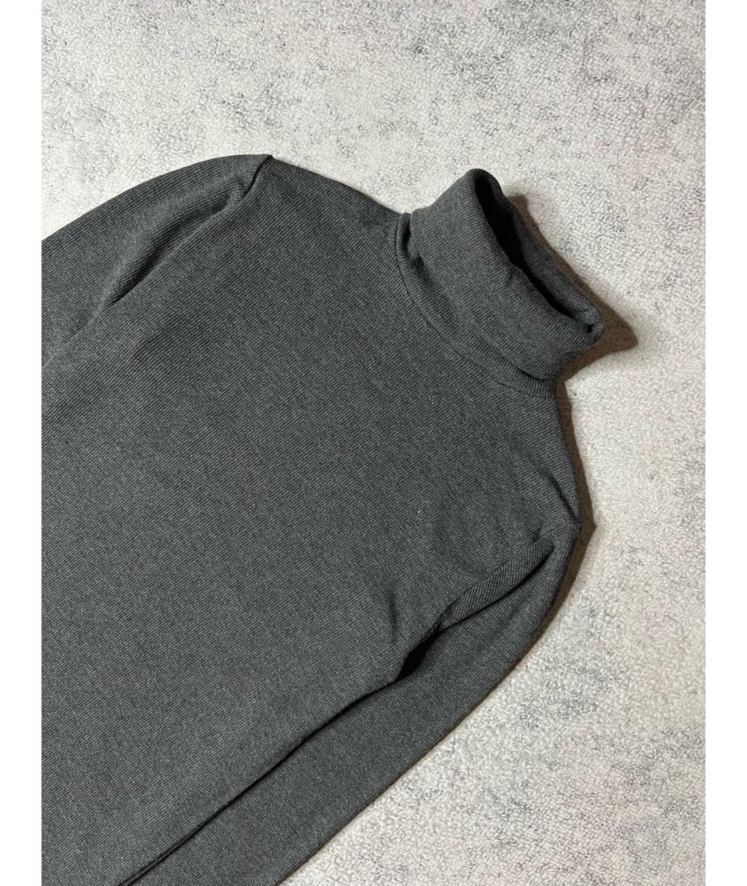 RALPH LAUREN Серая водолазка, фото 3