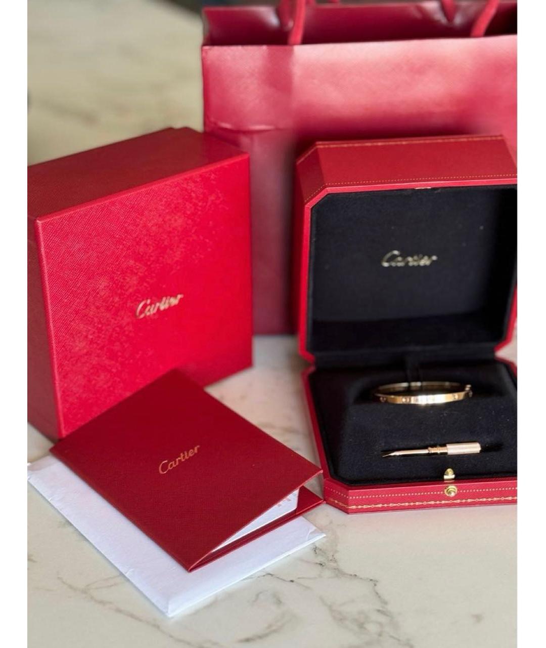 CARTIER Розовый браслет из розового золота, фото 2