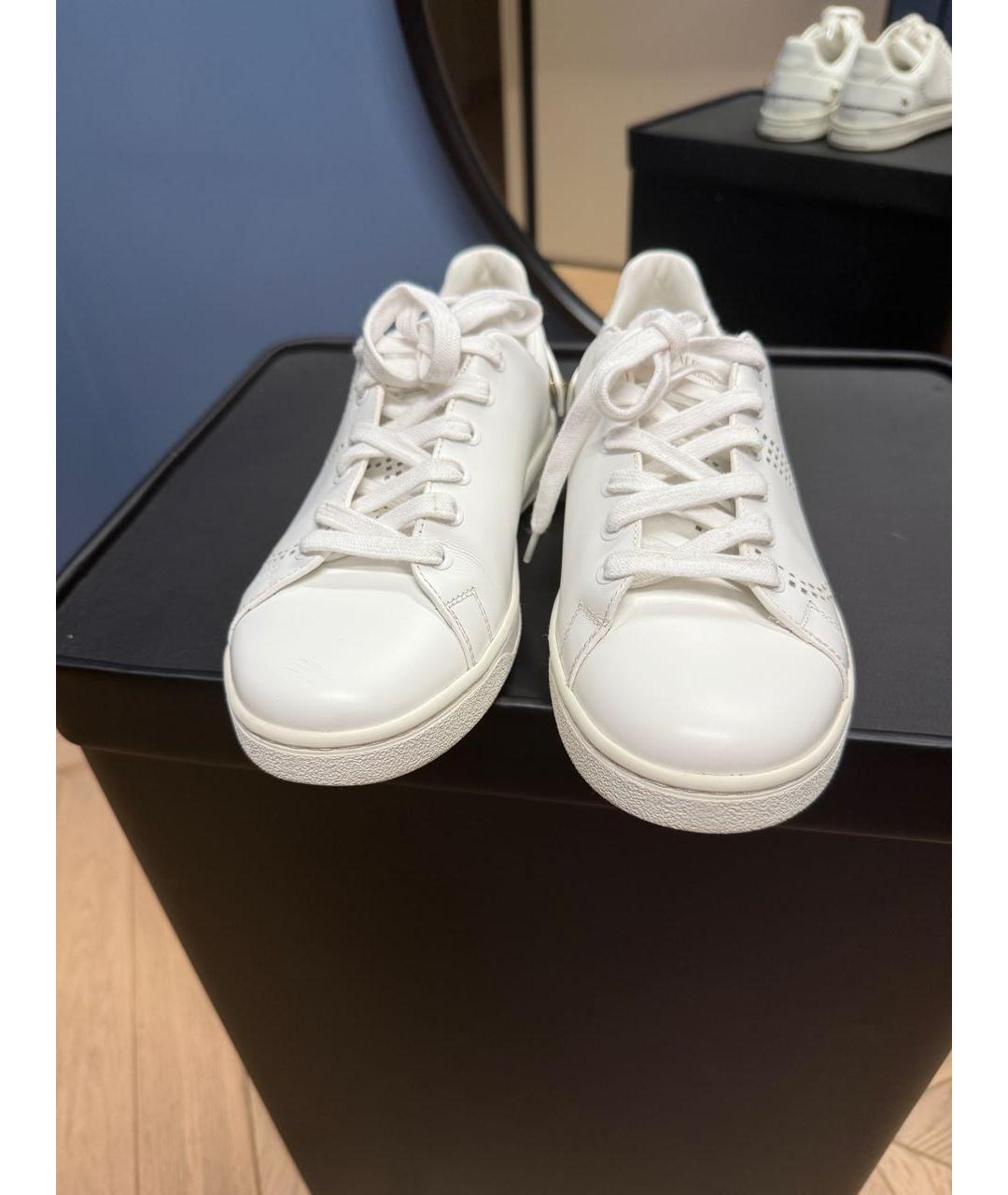 RED VALENTINO Белые кожаные кеды, фото 2