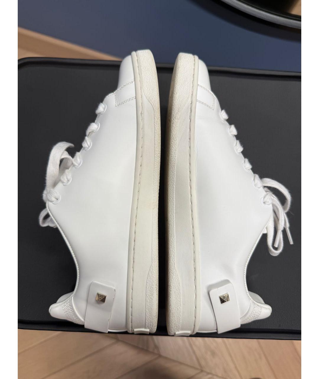 RED VALENTINO Белые кожаные кеды, фото 7
