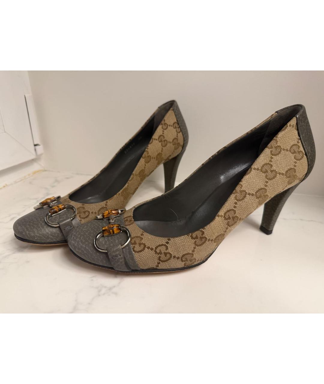 GUCCI Бежевые туфли, фото 2