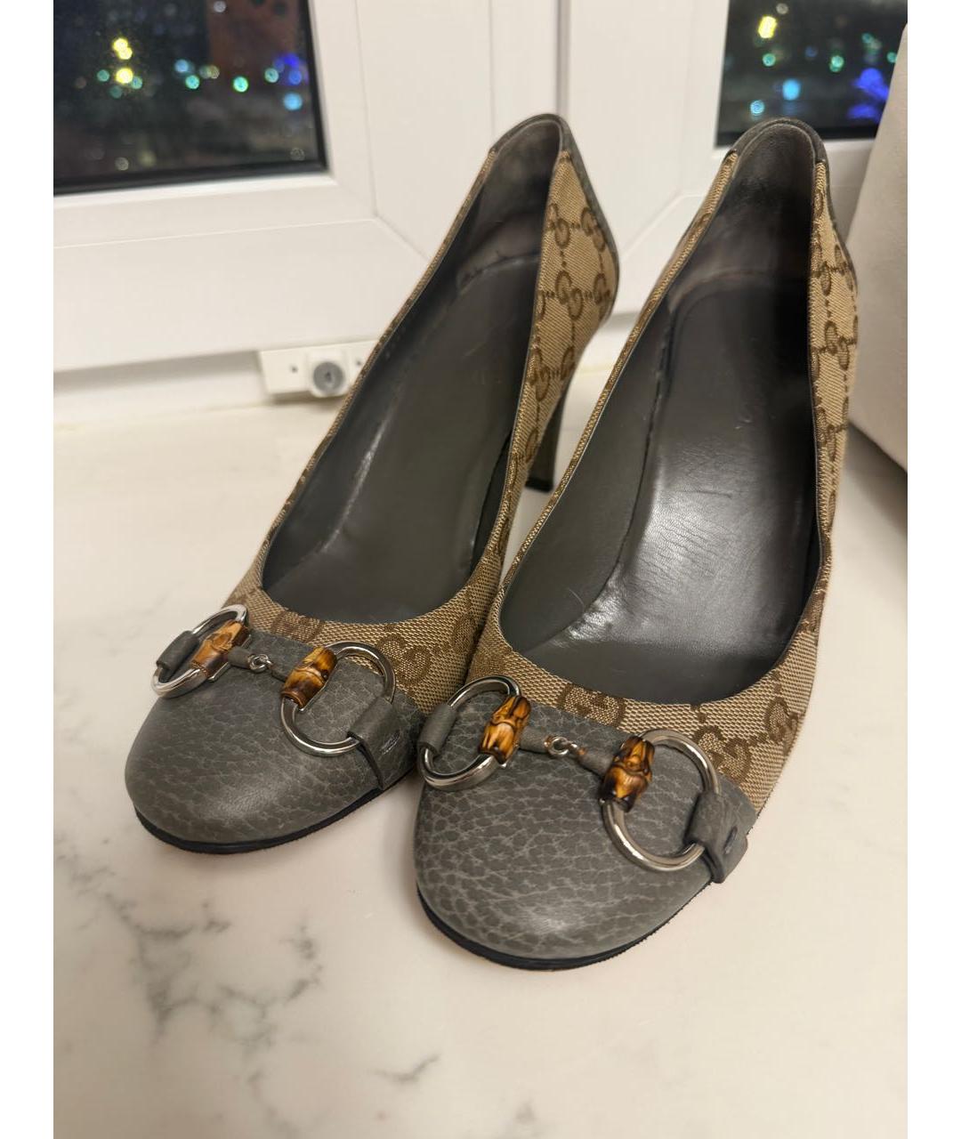 GUCCI Бежевые туфли, фото 3