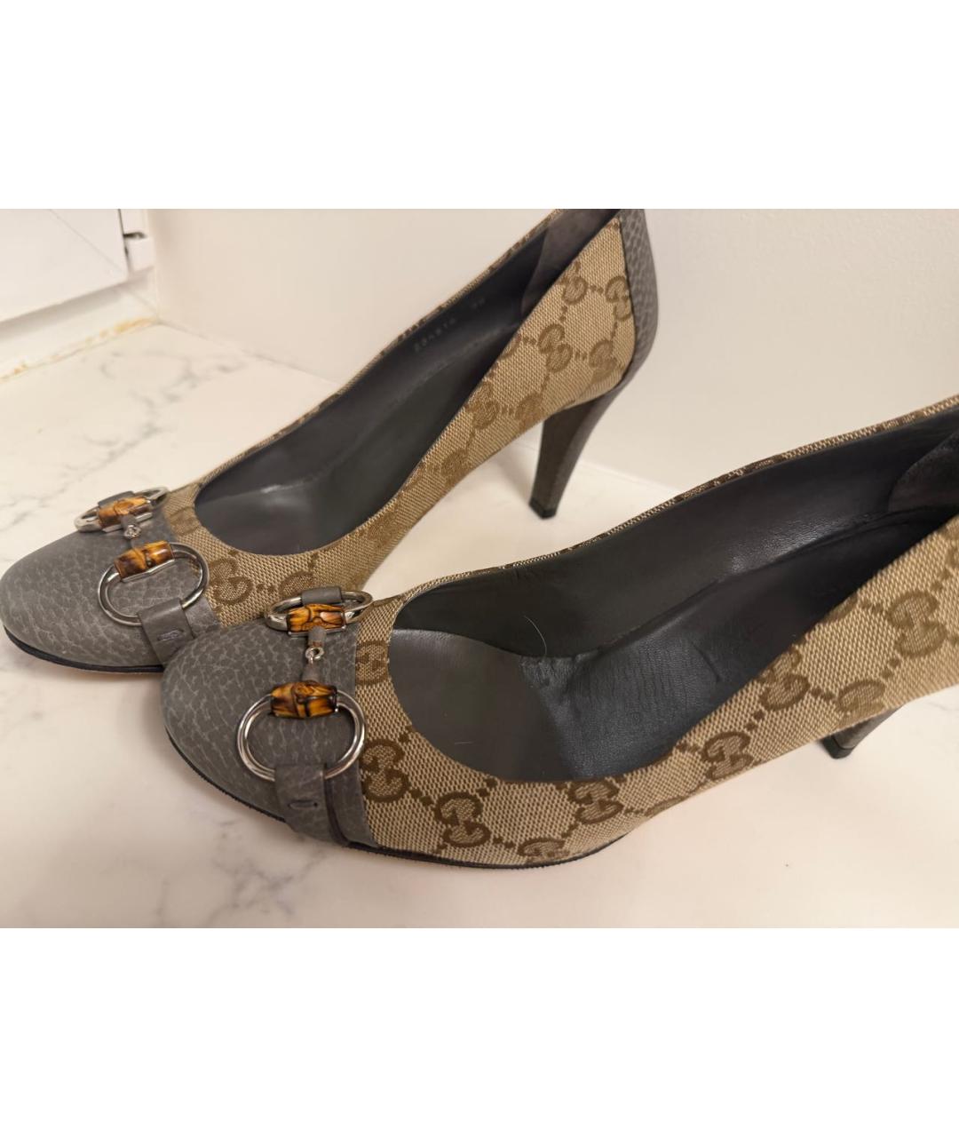 GUCCI Бежевые туфли, фото 5