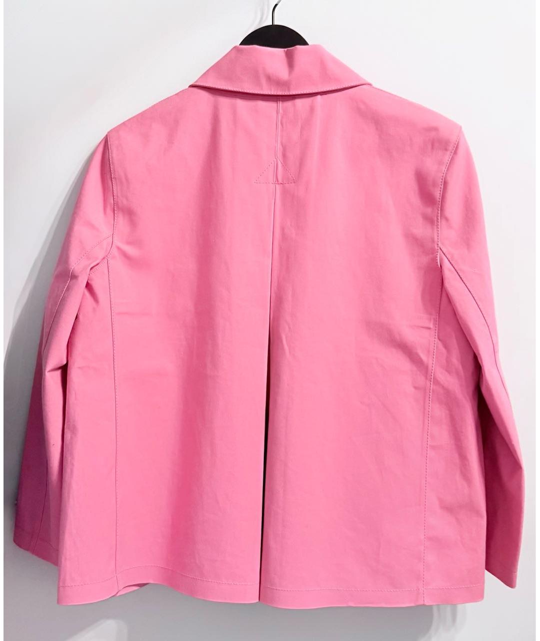 LOUIS VUITTON Розовый хлопковый тренч/плащ, фото 2
