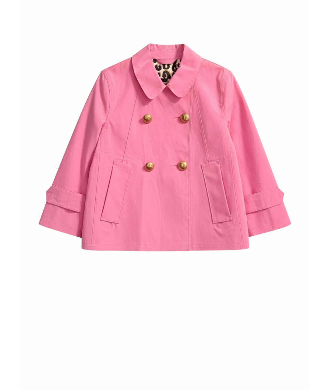 LOUIS VUITTON Розовый хлопковый тренч/плащ, фото 1