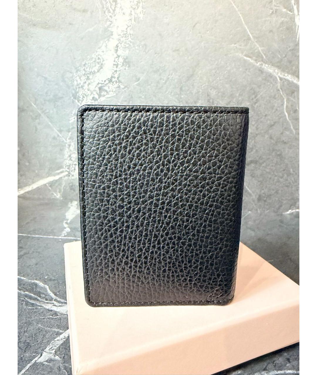 COCCINELLE Черный кожаный кошелек, фото 3