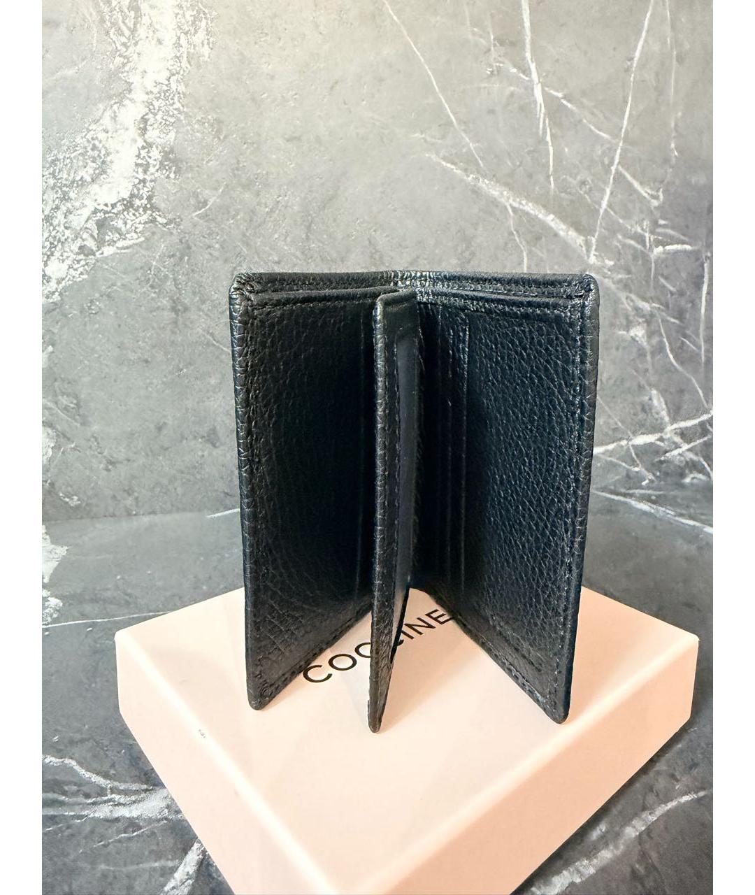COCCINELLE Черный кожаный кошелек, фото 2