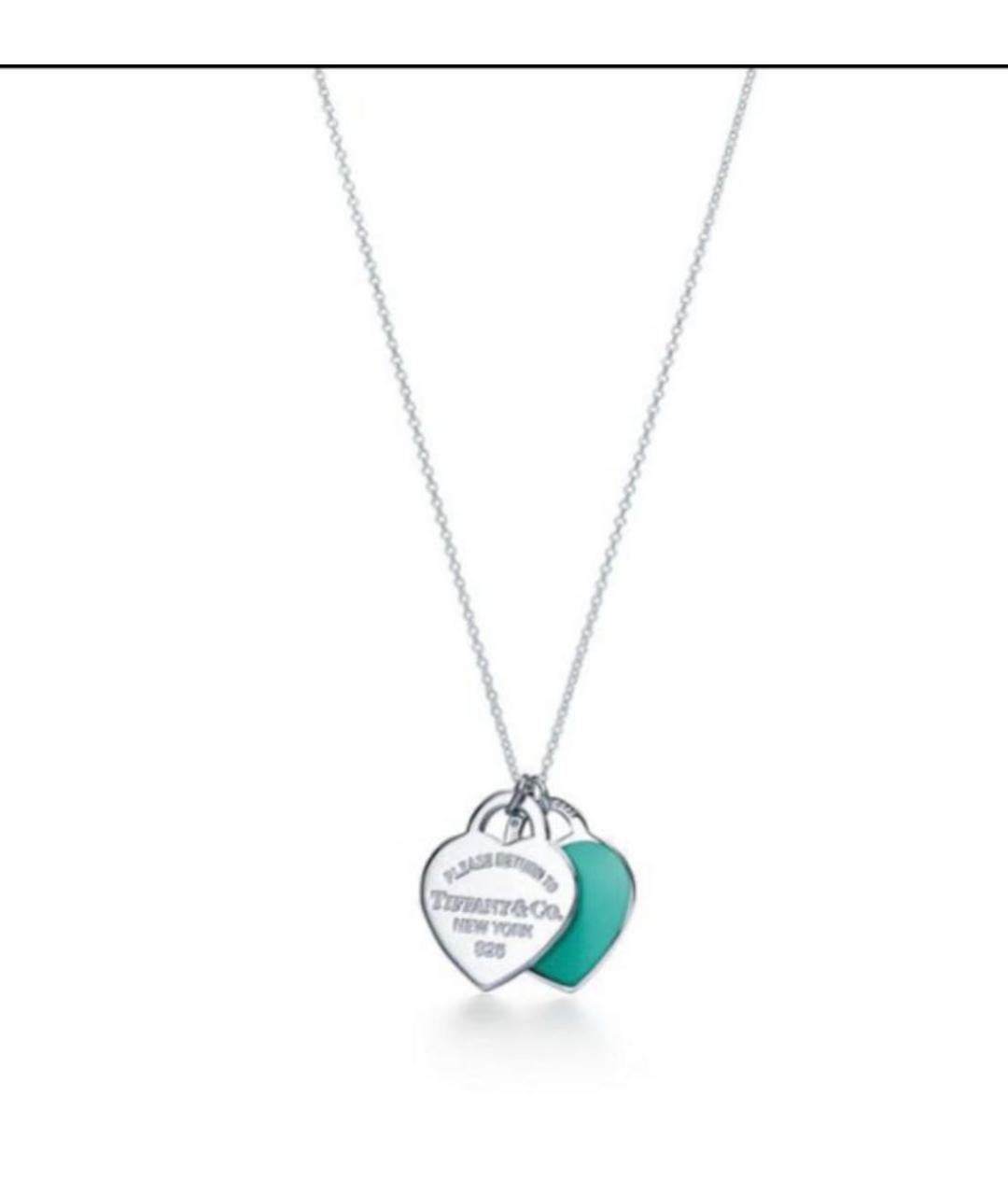 TIFFANY&CO Бирюзовая серебряная подвеска, фото 4